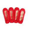 Calcetines de encaje rojo grandes calcetines de mujer invisibles de boda calcetines de barco antideslizante de silicona calcetines de mujer de año de vida calcetines de fiesta Specification image